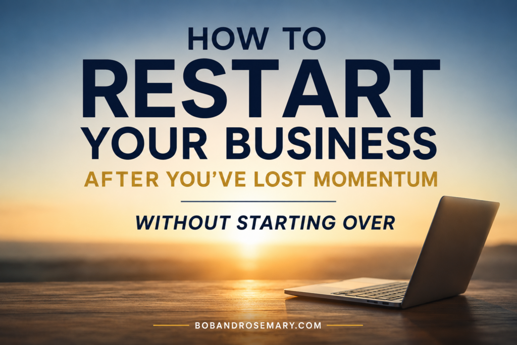 how to restart your business