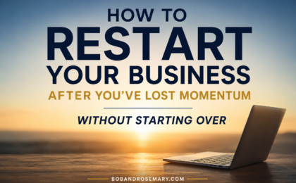 how to restart your business