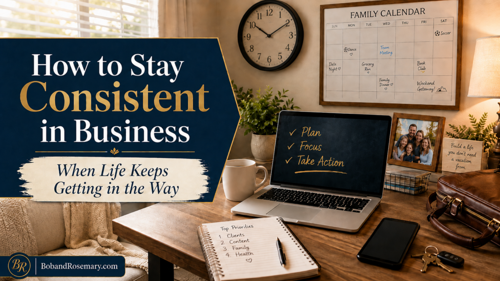 How to stay consistent in business when life keeps getting in the way
