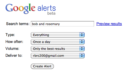 google alerts example